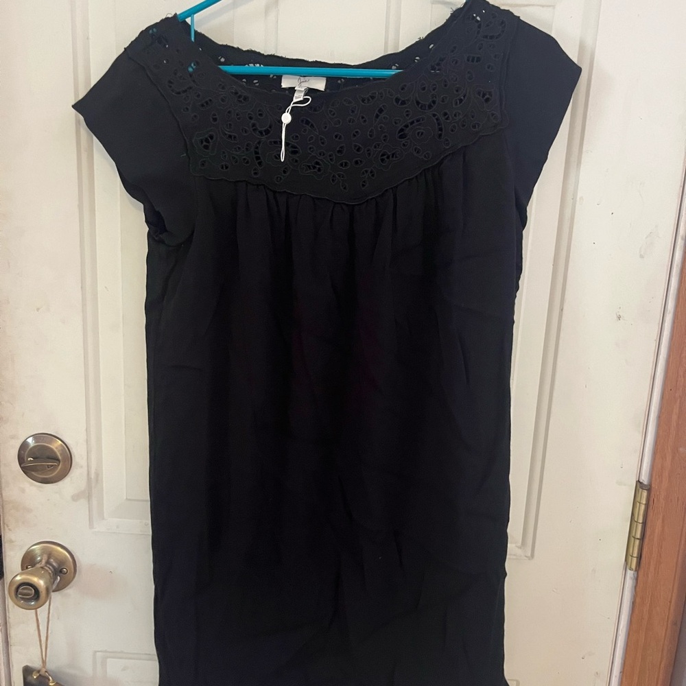 Joie Black Eyelet Women's Mini Dress
